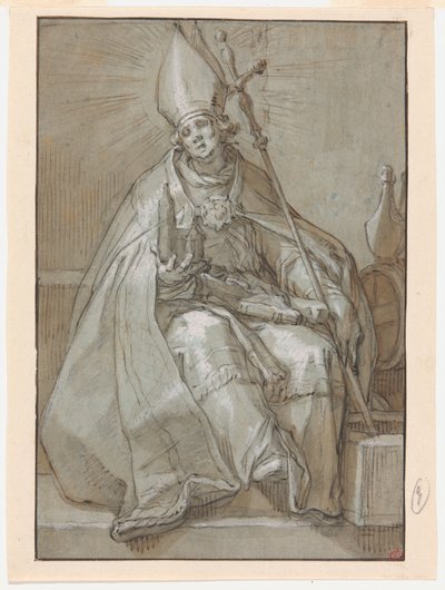 Święty Willibrord autorstwa Abraham Bloemaert