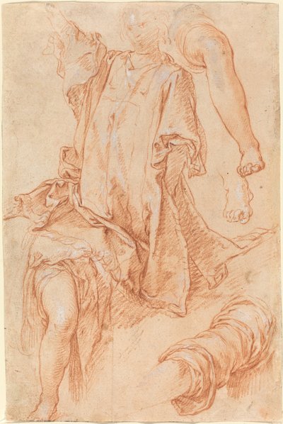 Studia Nóg i Draperii [recto] autorstwa Abraham Bloemaert