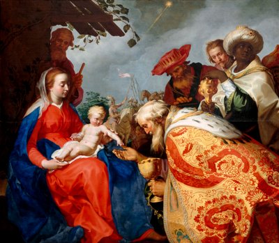 Pokłon Trzech Króli, 1624 autorstwa Abraham Bloemaert