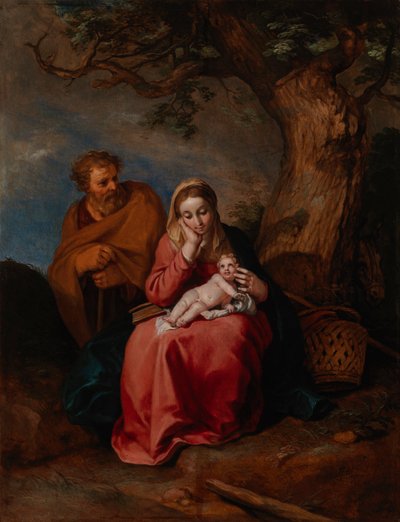 Reszta podczas lotu do Egiptu autorstwa Abraham Bloemaert