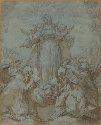 Dziewica w chwale autorstwa Abraham Bloemaert
