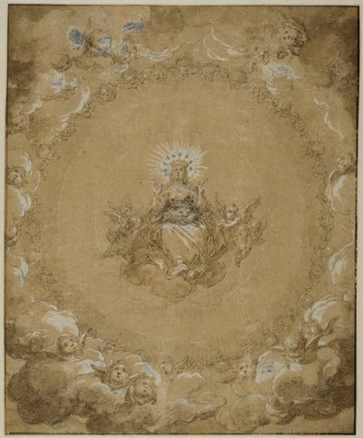 Matka Boska w chwale autorstwa Abraham Bloemaert