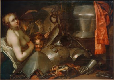 Wenus i Kupidyn w kuźni wulkanu autorstwa Abraham Bloemaert