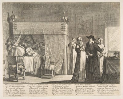 Śmierć bogacza Śmierć złego bogacza. autorstwa Abraham Bosse