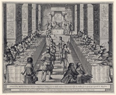 Aranżacja święta, od ?Zakon Ducha Świętego?, wyd. 1634 autorstwa Abraham Bosse