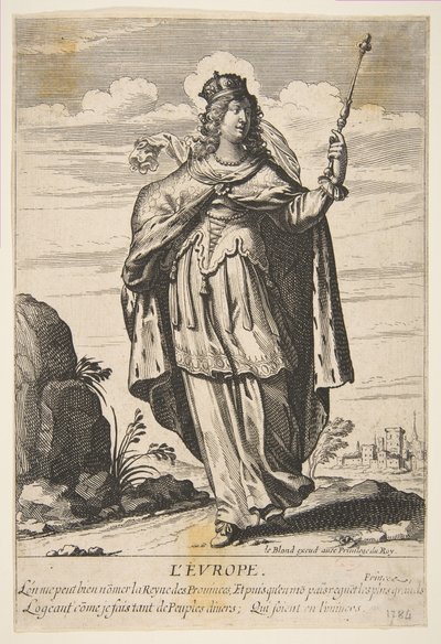 Europa, od połowy do końca XVII wieku. autorstwa Abraham Bosse