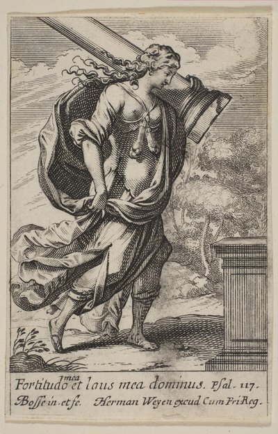 Męstwo, 1636. autorstwa Abraham Bosse