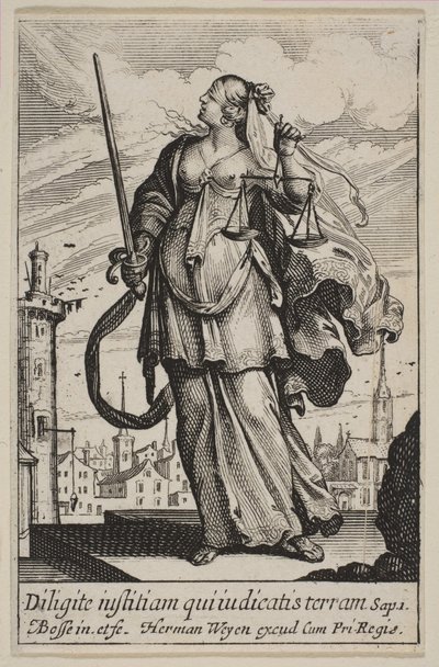 Sprawiedliwość, 1636. autorstwa Abraham Bosse