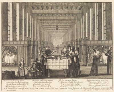Ambulatorium szpitala La Charité w Paryżu autorstwa Abraham Bosse