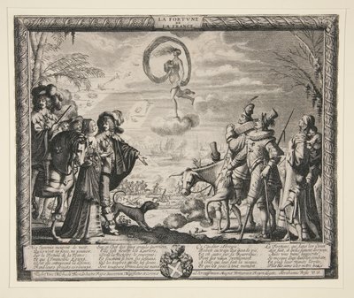 La Fortune de la France, z zestawu 4 odbitek autorstwa Abraham Bosse
