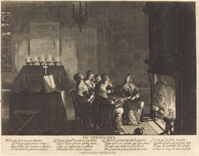 Mądre dziewice, bez próżności... autorstwa Abraham Bosse