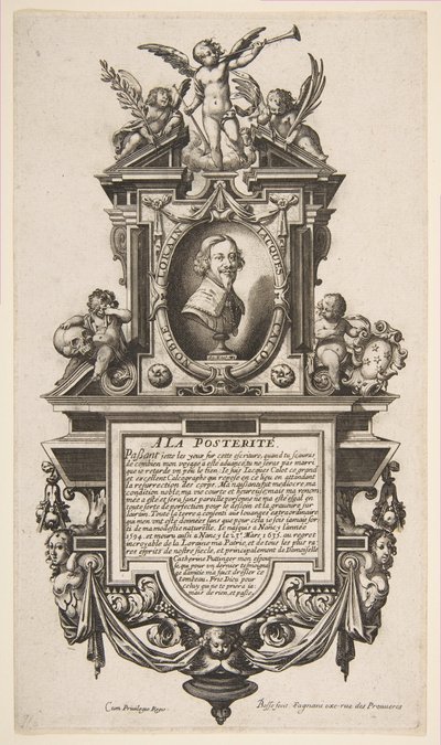 Portret Jacquesa Callota, ca. 1636. autorstwa Abraham Bosse