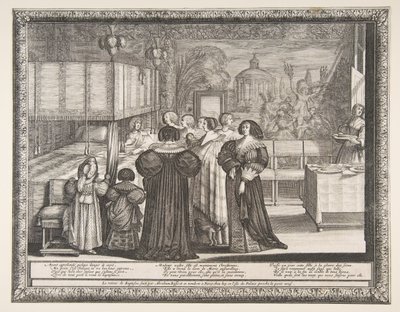 Powrót z chrztu, 1633. autorstwa Abraham Bosse