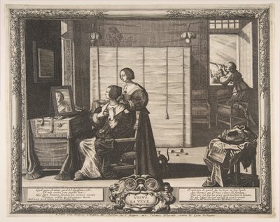 Wzrok, 1635-38. autorstwa Abraham Bosse