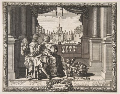 Wiosna, 1635-37. autorstwa Abraham Bosse