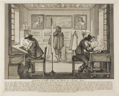 Grawer i wytrawiacz autorstwa Abraham Bosse