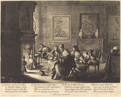Głupie dziewice śpią autorstwa Abraham Bosse
