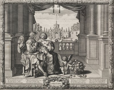 Cztery pory roku: wiosna, 1635. autorstwa Abraham Bosse
