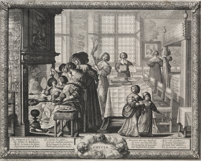 Cztery pory roku: zima 1635. autorstwa Abraham Bosse