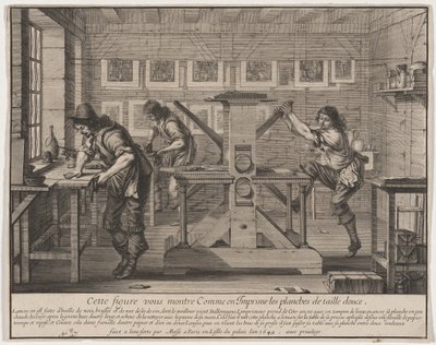 Drukarze wklęsłodruku autorstwa Abraham Bosse