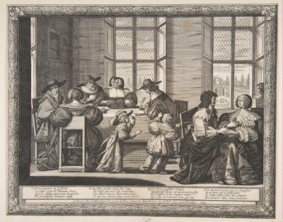Umowa małżeńska, 1633. autorstwa Abraham Bosse