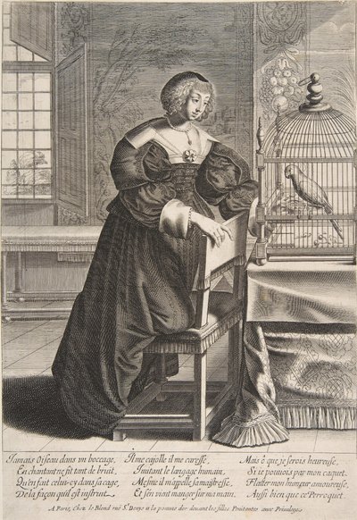 Papuga, 1620-1676. autorstwa Abraham Bosse