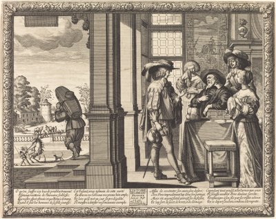 Syn marnotrawny żegna się ze swoim ojcem autorstwa Abraham Bosse
