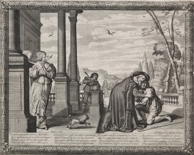 Syn marnotrawny: Powrót marnotrawnego autorstwa Abraham Bosse