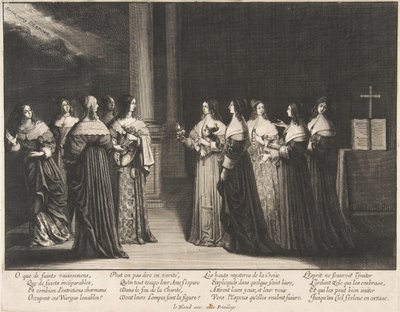 Mądre Panny Odmawiają Oleju Głupim Pannom 1635. autorstwa Abraham Bosse