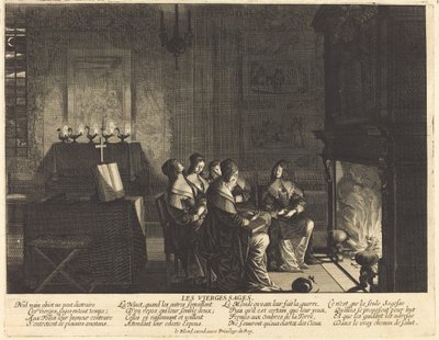 Mądre panny przed ogniem autorstwa Abraham Bosse