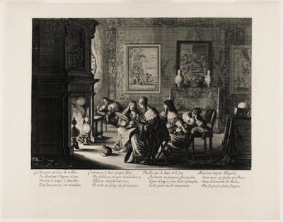 Mądre i głupie panny, płyta piąta autorstwa Abraham Bosse