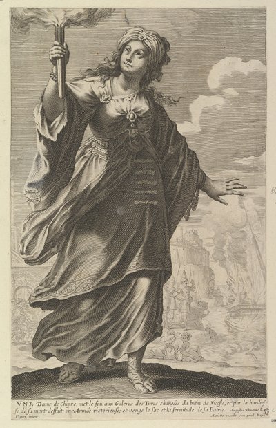 Pani Cypru, 1647. autorstwa Abraham Bosse