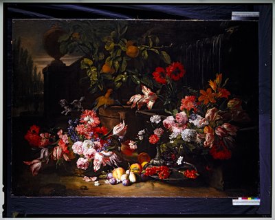 Martwa natura z kwiatami w ogrodzie autorstwa Abraham Brueghel