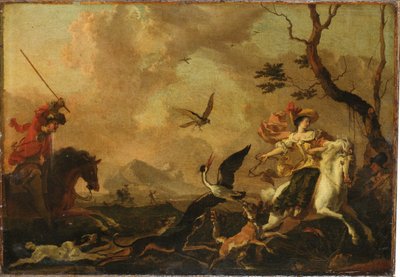 Impreza sokolnicza autorstwa Abraham Danielsz. Hondius