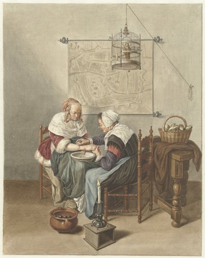 upuszczanie krwi autorstwa Abraham Delfos