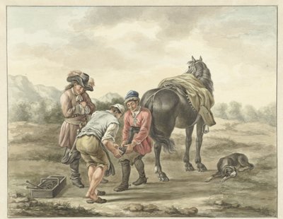 Kowal w krajobrazie autorstwa Abraham Delfos