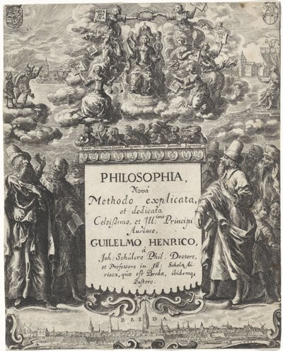 Alegoria filozofii Strona tytułowa dla: Schuler, Johannes. Filozof (...), 1663 autorstwa Abraham Dircksz. Santvoort