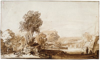 Wejście do zamku, XVII wiek. autorstwa Abraham Furnerius