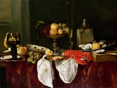 Martwa natura z homarem autorstwa Abraham Hendricksz van Beyeren