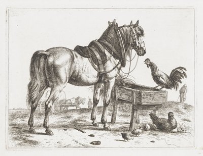 Koń w karmniku autorstwa Abraham Hendrik Winter