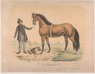 Koń W.L. de Jagera z Wartena Jonker (tytuł na obiekcie) autorstwa Abraham Hendrik Winter