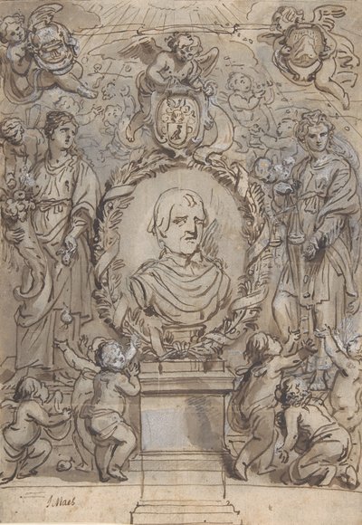 Projekt strony tytułowej, XVII wiek. autorstwa Abraham Jansz van Diepenbeeck
