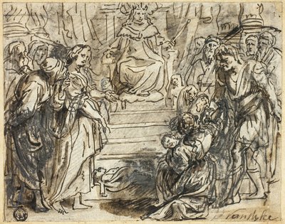 Wyrok Salomona autorstwa Abraham Jansz. van Diepenbeeck