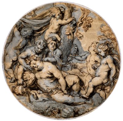 „Śpiący Bachus”, XVII wiek. autorstwa Abraham Jansz van Diepenbeeck