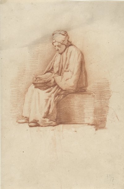siedząca kobieta autorstwa Abraham Johannes Ruytenschildt