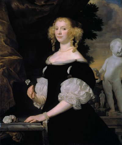 Portret kobiety”, 1670. autorstwa Abraham Lambert Jacobsz Tempel van den