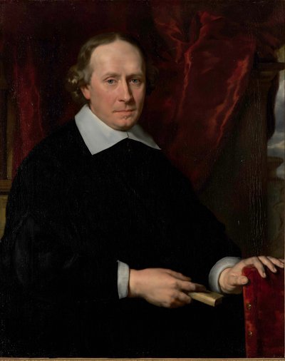 Johannes Antonides van der Linden także Lindanus, Jan Antonides van der Linden (1609-1664) holenderski lekarz, botanik i bibliotekarz autorstwa Abraham Lambertsz. van den Tempel
