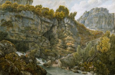 Źródła Velino autorstwa Abraham Louis Rodolphe Ducros