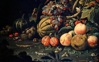 Owoce (olej na płótnie) (detal 278970) autorstwa Abraham Mignon