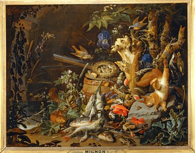 Gniazdo zięby ... autorstwa Abraham Mignon